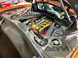AGM C8 Corvette Carbon Fiber Engine Appearance Rear Window Covers AG Motorsports