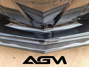 AGM C8 Corvette Visible Carbon Fiber or Carbon Flash Painted Z51 Front Splitter AG Motorsports