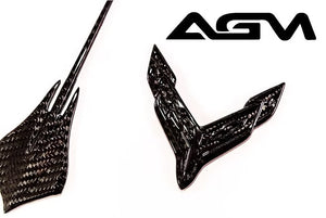 AGM C8 Corvette Carbon Fiber Front & Rear Emblems - AG Motorsports