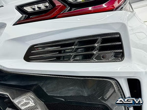 AGM C8 Corvette Z06 ERay Stingray Rear Grille Inserts - AG Motorsports