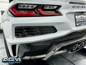 AGM C8 Corvette Z06 ERay Stingray Rear Grille Inserts - AG Motorsports
