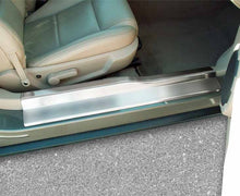 Load image into Gallery viewer, 2005-2009 MUSTANG V6/GT - DOOR SILLS PLAIN 4PC | BRUSHED STAINLESS STEEL
