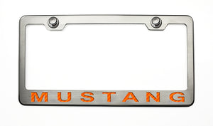 MUSTANG LICENSE PLATE FRAME WITH "MUSTANG" LETTERING IN 2005-2009 STYLE