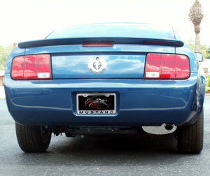 MUSTANG LICENSE PLATE FRAME WITH "MUSTANG" LETTERING IN 2005-2009 STYLE