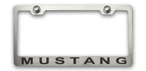 MUSTANG LICENSE PLATE FRAME WITH "MUSTANG" LETTERING IN 2005-2009 STYLE