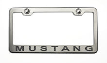 Load image into Gallery viewer, MUSTANG LICENSE PLATE FRAME WITH &quot;MUSTANG&quot; LETTERING IN 2005-2009 STYLE
