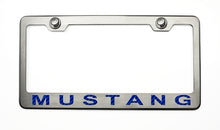 Load image into Gallery viewer, MUSTANG LICENSE PLATE FRAME WITH &quot;MUSTANG&quot; LETTERING IN 2005-2009 STYLE
