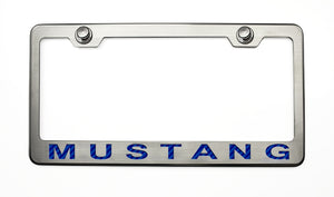 MUSTANG LICENSE PLATE FRAME WITH "MUSTANG" LETTERING IN 2005-2009 STYLE