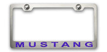 Load image into Gallery viewer, MUSTANG LICENSE PLATE FRAME WITH &quot;MUSTANG&quot; LETTERING IN 2005-2009 STYLE
