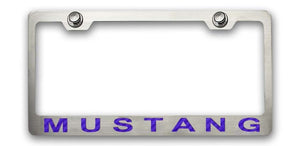 MUSTANG LICENSE PLATE FRAME WITH "MUSTANG" LETTERING IN 2005-2009 STYLE