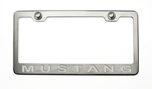 MUSTANG LICENSE PLATE FRAME WITH "MUSTANG" LETTERING IN 2005-2009 STYLE