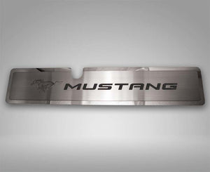 2015-2017 MUSTANG GT- RADIATOR COVER VANITY PLATE 'PONY & MUSTANG' | BRUSHED, CHOOSE COLOR