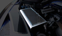 Load image into Gallery viewer, 2015-2020 MUSTANG - FUSE BOX COVER BRUSHED STAINLESS W/CARBON FIBER TOP PLATE
