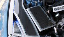 Load image into Gallery viewer, 2015-2020 MUSTANG - FUSE BOX COVER BRUSHED STAINLESS W/CARBON FIBER TOP PLATE
