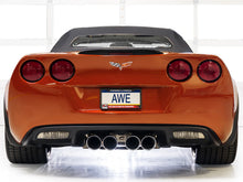 Load image into Gallery viewer, AWE Touring Edition Axleback Exhaust for C6 Chevrolet Corvette 6.0L (2005-2007) and 6.2L (2008) - Chrome Silver Tips 3015-42660
