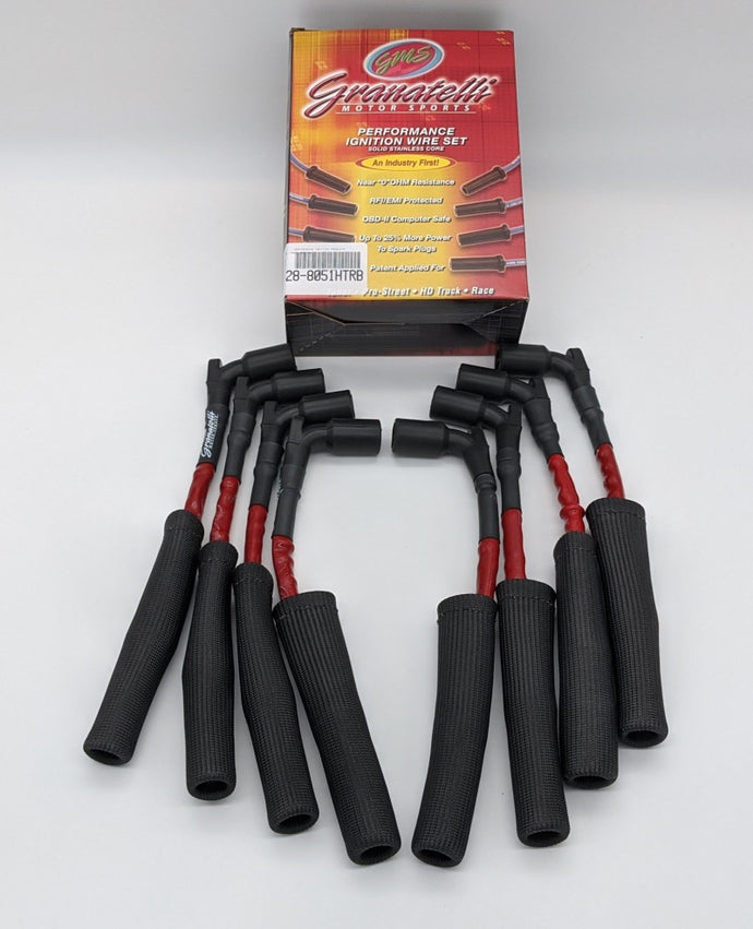 2020-2022 Corvette C8 GRANATELLI MOTORSPORTS High Performance Red Spark Plug Wire Set