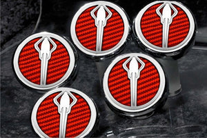 2014-2019 Z06/Z51/C7 CORVETTE - STINGRAY EMBLEM FLUID CAP COVERS AUTOMATIC TRANSMISSION 5PC | CHOOSE COLOR