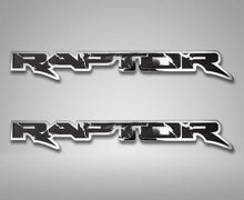 Load image into Gallery viewer, 2010-2014 FORD RAPTOR - RAPTOR EMBLEM(S) ETCHED STYLE 12&quot;/15&quot;, 1PC/2PC | STAINLESS STEEL, CHOOSE OPTIONS | 15&quot; - 1PC Raptor Emblem
