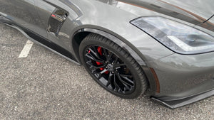 C7 Corvette Stingray Z06 Grand Sport Custom Painted Front Wheel Trim Moldings Spats