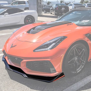 CHEVROLET CORVETTE C7 ZR1 VISIBLE CARBON FIBER FRONT SPLITTER