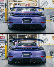 Load image into Gallery viewer, Fabspeed Porsche 718 GT4 RS CUP Car Style Wing Risers (2022+)
