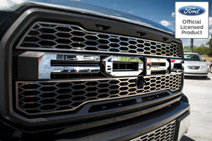 2017-2018 FORD RAPTOR - 'FORD' FRONT GRILLE LETTERS | PREMIUM STAINLESS STEEL, CHOOSE FINISH | Polished