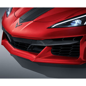 2024 2025 2026 C8 Corvette Z06 Visible Carbon Fiber Front Grille Inserts Bezels with Cameras