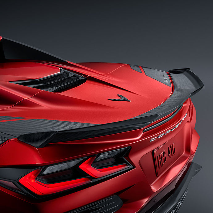 C8 Corvette Z06 Rear Spoiler Visible Carbon Fiber 5V5 OEM GM