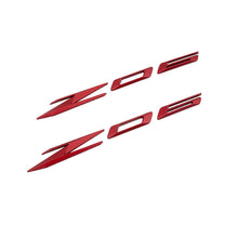 Load image into Gallery viewer, 2024 2025 2026 C8 Corvette Z06 Bodyside Emblems Z06 Script Badge Edge Red
