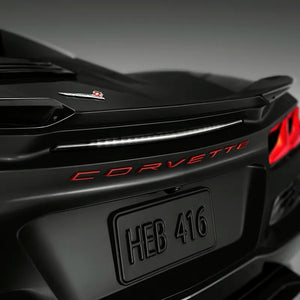 2024 2025 2026 Corvette C8 Z06 ZO6 Rear Bumper Letters Nameplate OEM GM - TORCH RED