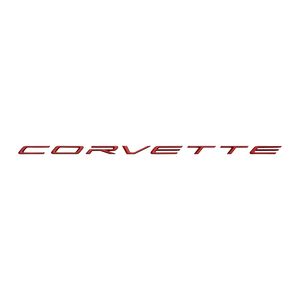 2024 2025 2026 Corvette C8 Z06 ZO6 Rear Bumper Letters Nameplate OEM GM - EDGE RED