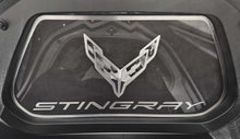 Load image into Gallery viewer, 2020-2024 C8 CORVETTE - FRUNK PANEL CARBON FIBER WITH BRUSHED TRIM RING  STAINLESS STEEL
