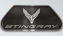 Load image into Gallery viewer, 2020-2024 C8 CORVETTE - FRUNK PANEL CARBON FIBER WITH BRUSHED TRIM RING  STAINLESS STEEL
