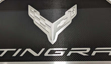 Load image into Gallery viewer, 2020-2024 C8 CORVETTE - FRUNK PANEL CARBON FIBER WITH BRUSHED TRIM RING  STAINLESS STEEL
