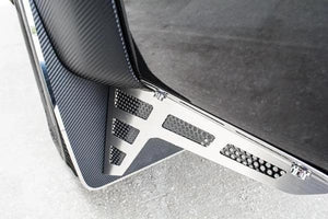 2010-2014 FORD RAPTOR - CARBON FIBER MUD GUARDS KITS FRONT & REAR | STAINLESS STEEL, CHOOSE KIT | Carbon Fiber Plain Front