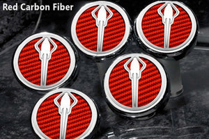 2014-2019 Z06/Z51/C7 CORVETTE - STINGRAY EMBLEM FLUID CAP COVERS AUTOMATIC TRANSMISSION 5PC | CHOOSE COLOR