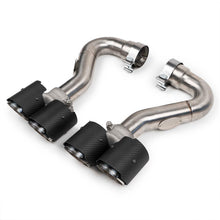 Load image into Gallery viewer, Fabspeed Porsche 955 S Deluxe Quad Style Tips (2002-2007)
