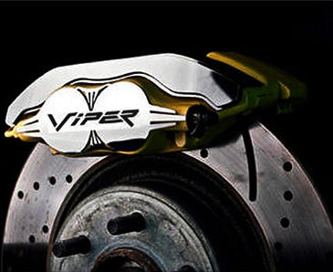 1992-2002 VIPER FRONT BRAKE CALIPER COVERS 2PC | POLISHED STAINLESS STEEL