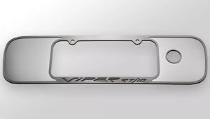 1996-2002 DODGE VIPER RT-10 GEN 2 TAG BACK FRAME VIPER RT/10 STYLE | POLISHED WITH BRUSHED TRIM