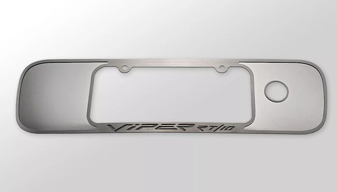 1996-2002 DODGE VIPER RT-10 GEN 2 TAG BACK FRAME VIPER RT/10 STYLE | POLISHED WITH BRUSHED TRIM