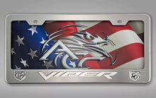 Load image into Gallery viewer, DODGE VIPER GEN 5 TAG FRAME VIPER FONT STRYKER LOGO POLISHED STAINLESS STEEL | CHOOSE INLAY
