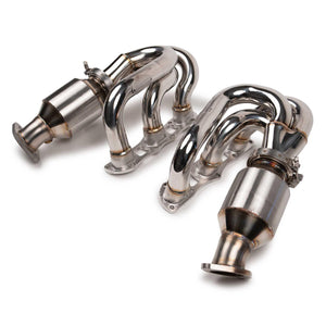 Fabspeed Porsche 981 Boxster / Cayman RENNKRAFT® US PATENTED Modular Headers with HJS Catalytic Converters (2013-2016)