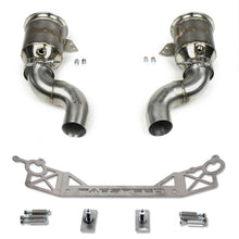 Load image into Gallery viewer, Fabspeed Porsche 992 Twin Turbo / Twin Turbo S Sport Catalytic Converters with GT2RS Style Outlets (2021+)
