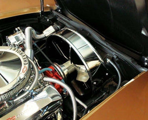 1972 C3 CORVETTE - STOCK ENGINE FAN SHROUD COVER | POLISHED FINISH