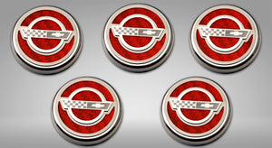 1984-1996 C4 CORVETTE - C4 STYLE FLUID CAP COVER SETS 5PC | AUTOMATIC TRANSMISSION