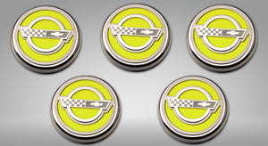 1984-1996 C4 CORVETTE - C4 STYLE FLUID CAP COVER SETS 5PC | AUTOMATIC TRANSMISSION