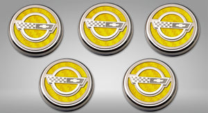 1984-1996 C4 CORVETTE - C4 STYLE FLUID CAP COVER SETS 5PC | AUTOMATIC TRANSMISSION