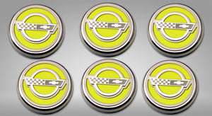 1984-1996 C4 CORVETTE - C4 STYLE FLUID CAP COVER SETS | 6 PC MANUAL TRANSMISSION