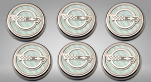 1984-1996 C4 CORVETTE - C4 STYLE FLUID CAP COVER SETS | 6 PC MANUAL TRANSMISSION