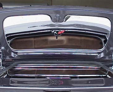 1998-2004 C5/Z06 CORVETTE - CONVERTIBLE OR HARD TOP TRUNK LID LINER | POLISHED STAINLESS STEEL